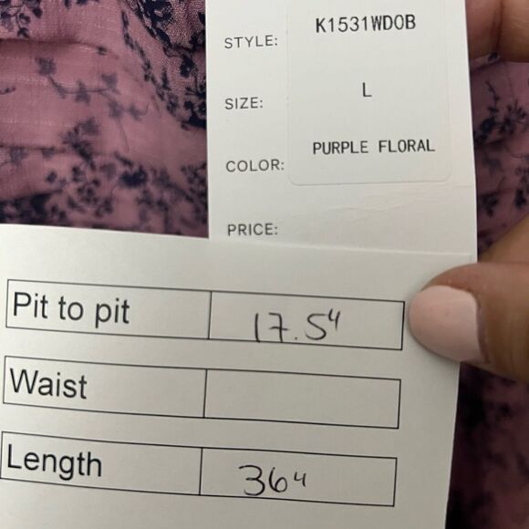 Unique Vintage Purple Navy Floral Print Flare Dress - Picture 11 of 11